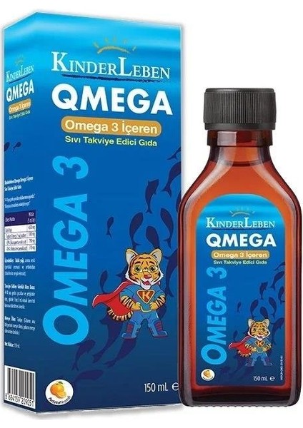 Kinderleben Omega 3 Balık Yağı Şurup 150ml