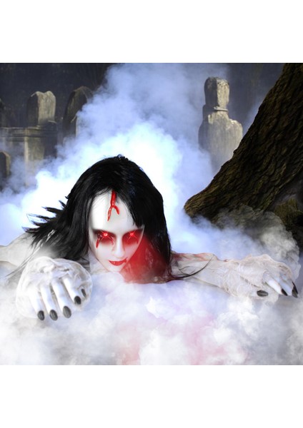 Halloween Sürünen Ölü Gelin Sesli Sensörlü -Pilli 90CM AST6730 fırsatları