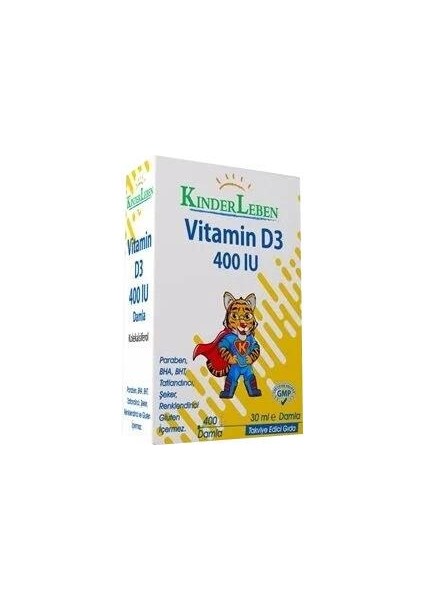 Kinderleben Vitamin D3 400 IU 30 ml Damla