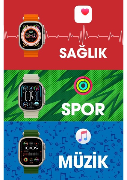 Wearfit Hk9 Ultra 2 Akıllı Kol Saati Model:inç 49MM Amoled Ekran (Siyah)