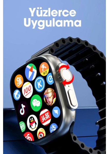 S8 Ultra 4g Sim Kartlı Btk Kayıtlı Distribitör Garantili Akıllı Saat 49MM Amoled Ekran Akıllı Saat