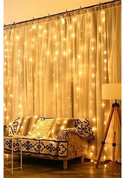 Blac Craft Dekoratif LED Günışığı Perde Aydınlatma 2x2 Metre 320 LED 8 Fonskiyonlu