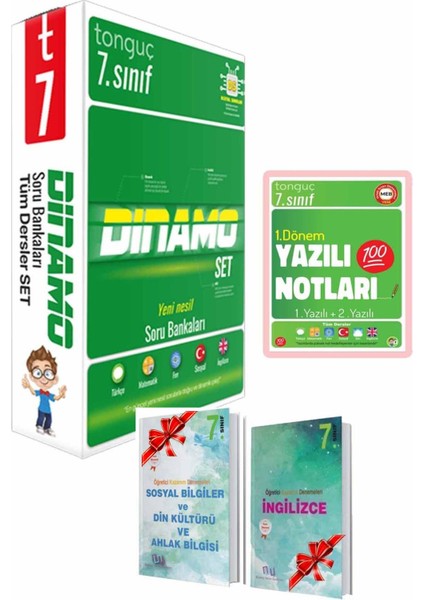 7. Sınıf Dinamo Soru Bankası Seti - 1. Dönem Yazılı Notları fiyatları