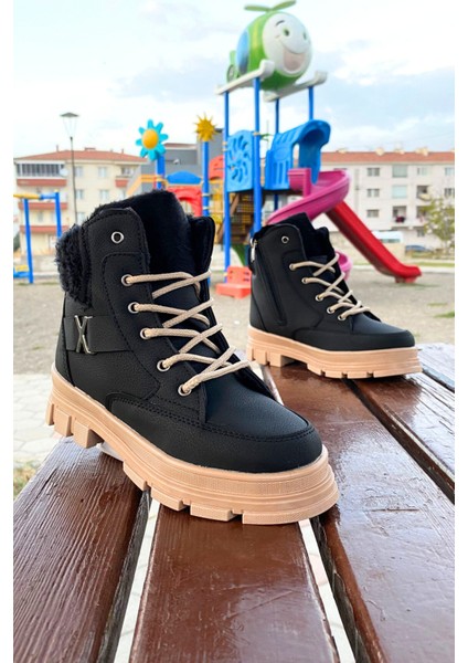 Yeni Sezon Su ve Soğuk Geçirmez Kürklü Kız Çocuk Bot fiyatları