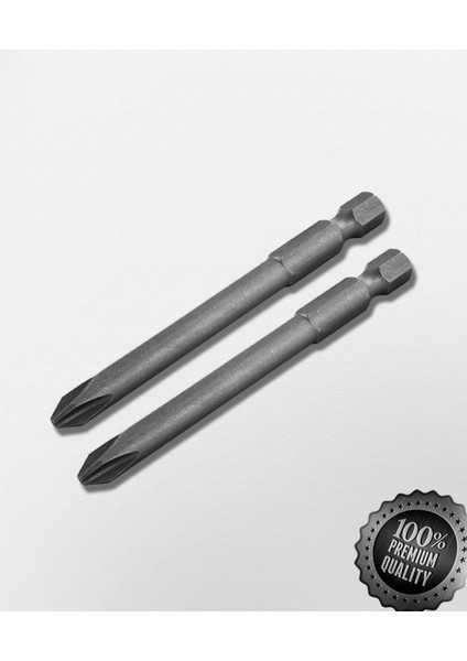 2 Adet Yüksek Kalite Ekstra Güçlü 75 mm Bits Yıldız Sıkma Uç ( 2 Adet)