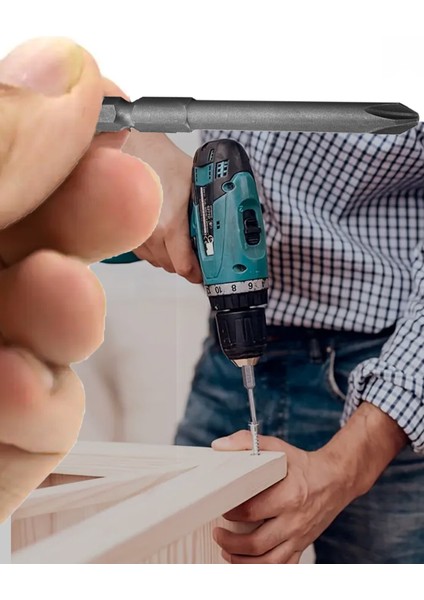 2 Adet Yüksek Kalite Ekstra Güçlü 75 mm Bits Yıldız Sıkma Uç ( 2 Adet)