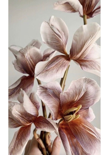 Pembe Gül Ve Çiçek Kombini 1 |Çerçeveli Cam Tablo 2li Dikey fiyatları