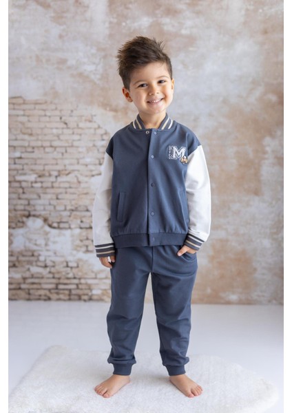 Unisex Bebek Nakış Detaylı Eşofman Takımı - Antrasit fiyatları