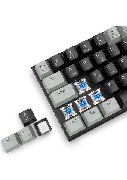 Mini T9 Mekanik Oyuncu Klavyesi, Blue Switch Türkçe Mekanik Oyun Klavye indirimleri