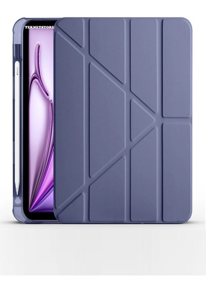 Ipad Air 11 10.9 Inç Air 4 5 6 2020 2022 2024 Kılıf Kalem Bölmeli Stadlı Uyku Modlu Akıllı Case
