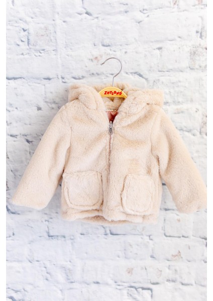 Unisex Bebek Çift Taraflı Kaban - Pembe