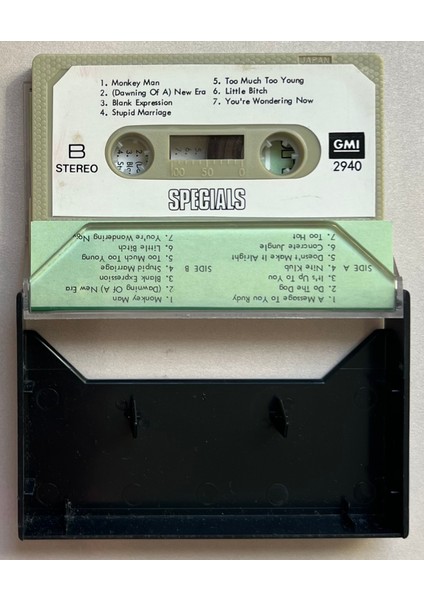 Specials Kaset (Orjnal Dönem Singapur Baskı Kaset)