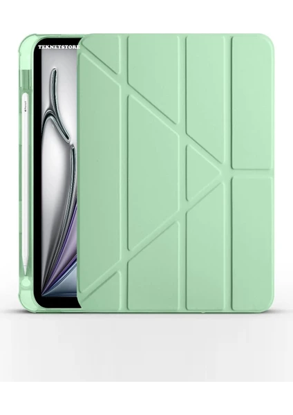 Ipad Air 11 10.9 Inç Air 4 5 6 2020 2022 2024 Kılıf Kalem Bölmeli Stadlı Uyku Modlu Akıllı Case