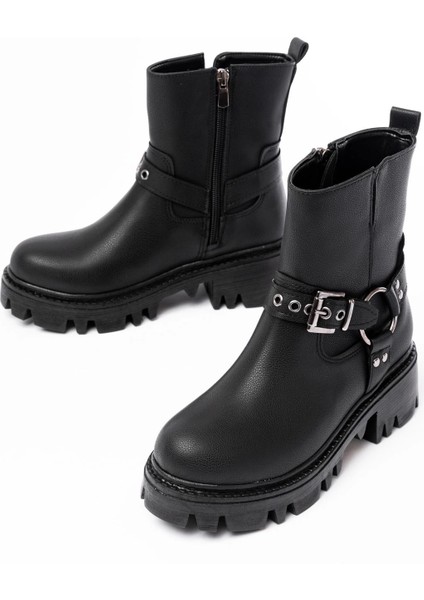 868-2015 Siyah Fermuarlı Günlük Kadın Bot indirimleri