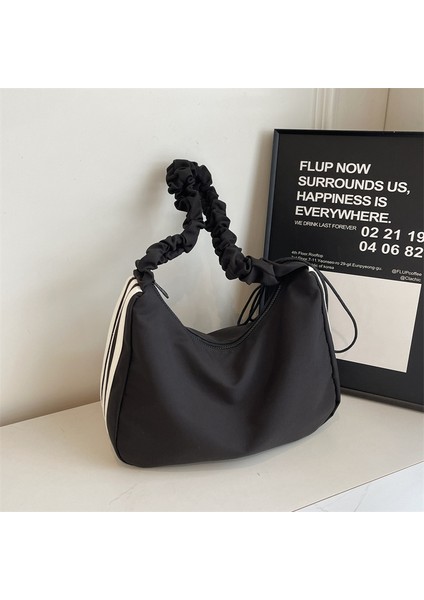 Kadınlar Için Modaya Uygun Pilili Bulut Çanta, Modaya Uygun ve Çok Yönlü Omuz Çantası, Çapraz Çanta, Büyük Kapasiteli, Basit, Hafif, Saklama Amaçlı Rahat Çanta (Yurt Dışından)