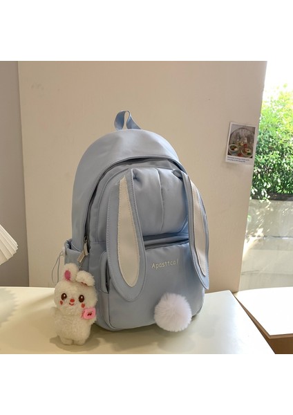 Kızlar Için Okul Çantası, Sevimli Tavşan Kulaklı Sırt Çantası, Kampüs Çok Yönlü Kız Sırt Çantası (Yurt Dışından)