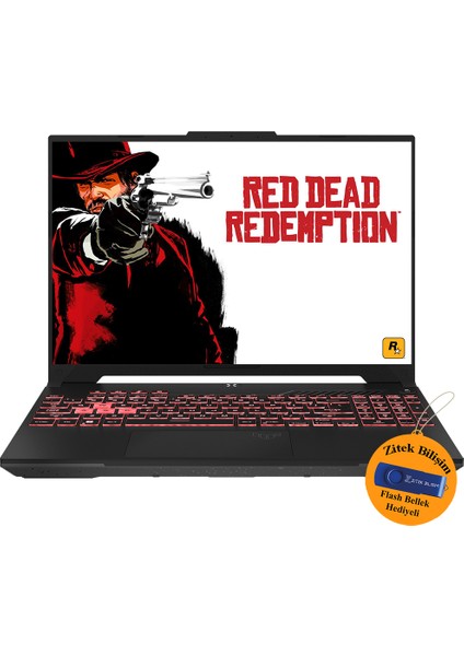 Tuf Gamıng A15 Amd R7-7435HS 64 GB 1 Tb SSD 8gb RTX4060 15.6" Fhd 144Hz W11P FA507NVR-LP030 ZI722 + Zitek 16 GB Flash Bellek