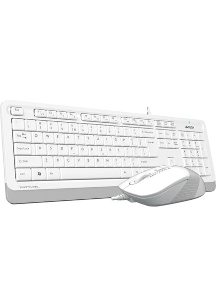 A4 TECH F1010 Q USB BEYAZ TR MM KLAVYE+OPT MOUSE