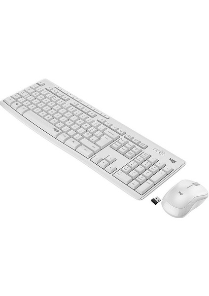 920-010089 MK295 Kablosuz Beyaz Klavye Mouse Set
