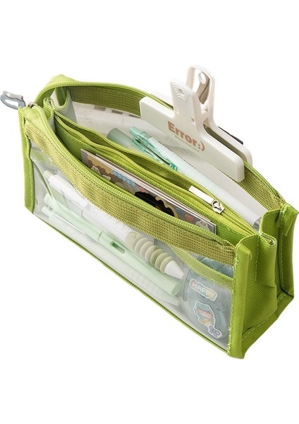 Yüksek Görünüme ve Basit Japon Tarzı Kırtasiye Çantasına Sahip, Ortaokul Kız Öğrenci Kalem Kutusu Için Büyük Kapasiteli Altı Katmanlı Şeffaf Kalem Kutusu (Yurt Dışından)