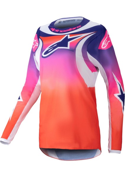 Stella Fluid Wurx Off-Road Kadın Motosiklet Jerseyi Kırmızı / Beyaz / Siyah