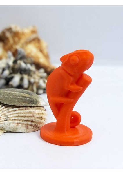 3D Bukalemun Figürlü Biblo / Oyuncak