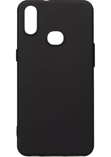 Samsung Galaxy A10S Kılıf Biye Mat Silikon Siyah