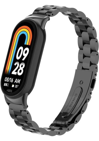 Xiaomi Mi Band 9 Kordon Metal Sıralı Kordon Siyah