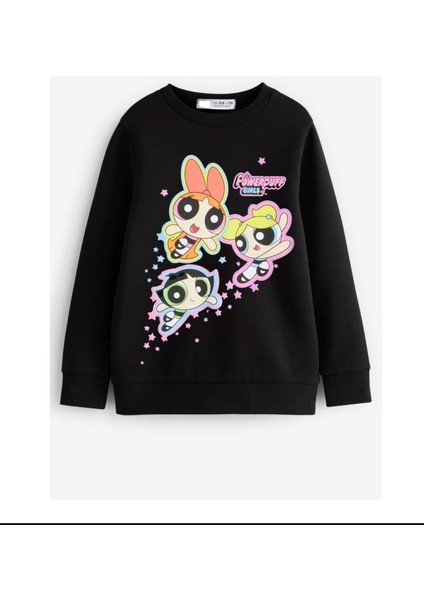 Powerpuff Kız Çocuk Sweatshirt