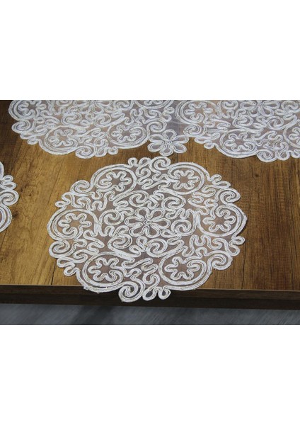 Violet Kordone 7 Parça Yemek Takımı Krem Gold fiyatları