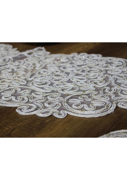 Violet Kordone 7 Parça Yemek Takımı Krem Gold modelleri