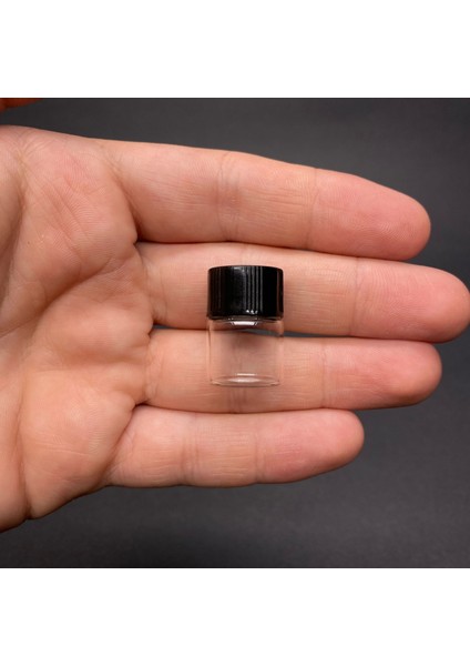 Siyah Kapaklı - Şeffaf Cam Şişe 1 ml x 24 Adet fiyatları