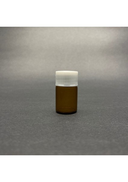 Beyaz Kapaklı - Kahverengi Cam Şişe 2 ml x 24 Adet