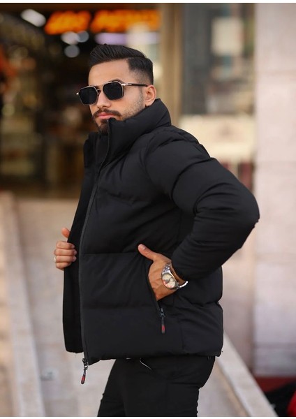 Erkek Su ve Rüzgar Geçirmez Siyah Mont fiyatları
