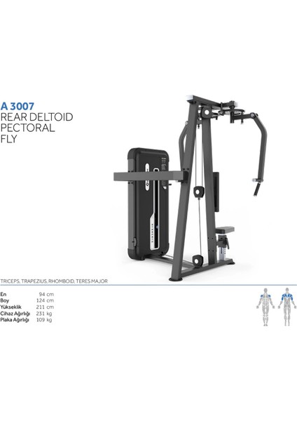 Profitness A3007 Rear Deltoid / Pectoral Fly