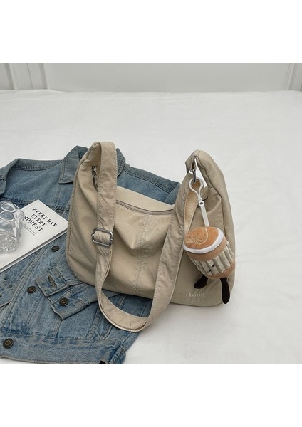 Kadınlar Için Yeni Stil Hamur Tatlısı Çanta Büyük Kapasiteli Ins Tarzı Çok Yönlü Rahat Omuz Çantası Crossbody Su Geçirmez Naylon Seyahat Çantası (Yurt Dışından)