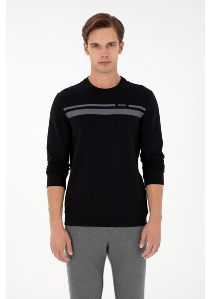 U.S. Polo Assn. Erkek Siyah Sweatshirt 50293463-VR046