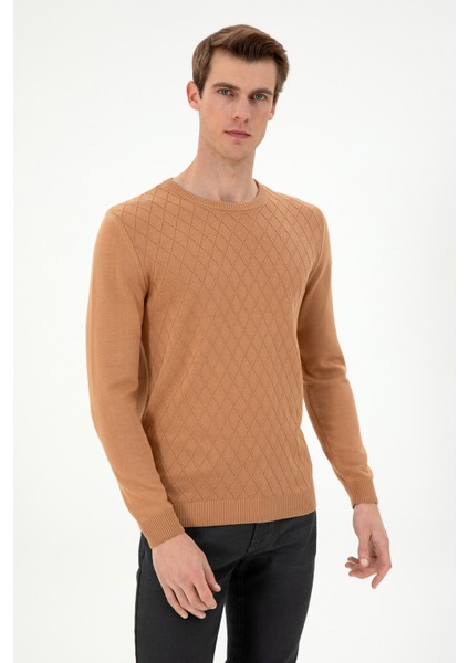 Erkek Camel Kazak /Triko 50297055-VR015