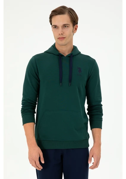 U.S. Polo Assn. Erkek Koyu Yeşil Sweatshirt 50289059-VR079