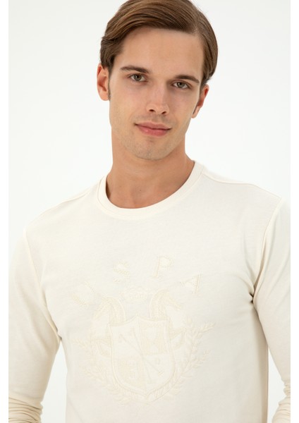 Erkek Krem Sweatshirt 50290582-VR071 fiyatları