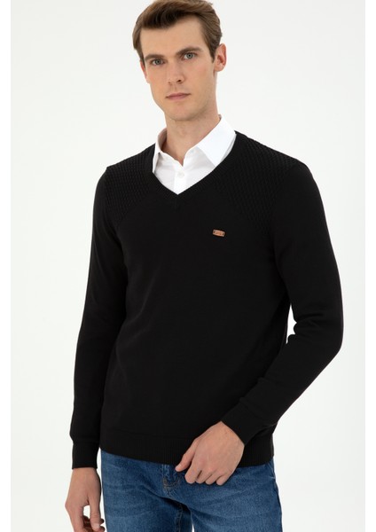 Erkek Siyah Kazak /Triko 50297063-VR046 modelleri