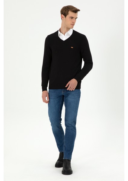 Erkek Siyah Kazak /Triko 50297063-VR046 fırsatları