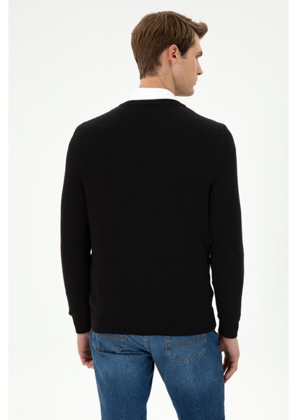 Erkek Siyah Kazak /Triko 50297063-VR046 indirimleri