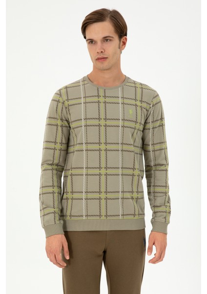 Erkek Açık Haki Sweatshirt 50296087-VR183