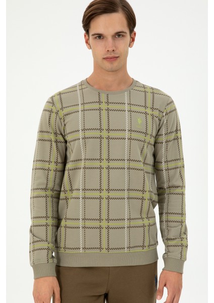 Erkek Açık Haki Sweatshirt 50296087-VR183 modelleri