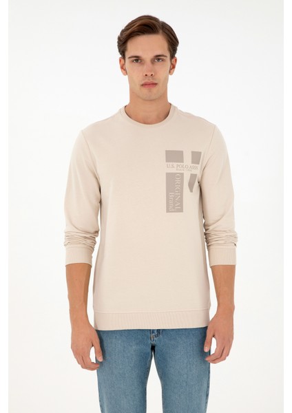 U.S. Polo Assn. Erkek Taş Sweatshirt 50293448-VR049