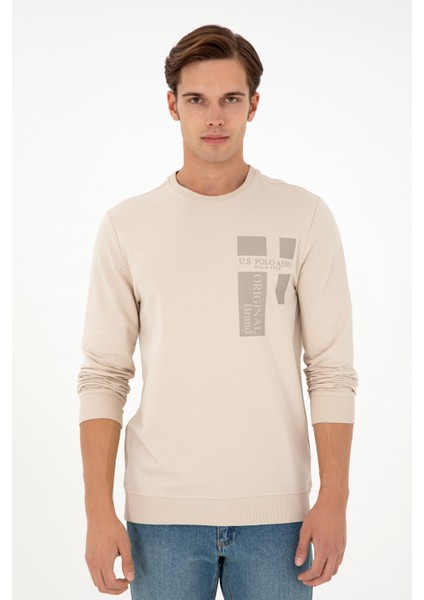 U.S. Polo Assn. Erkek Taş Sweatshirt 50293448-VR049