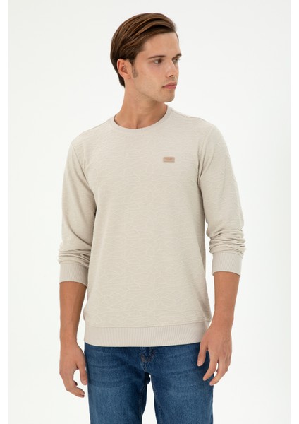 U.S. Polo Assn. Erkek Taş Sweatshirt 50290602-VR049