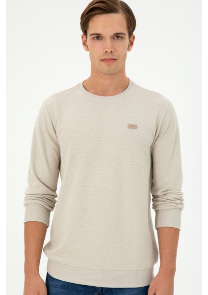 U.S. Polo Assn. Erkek Taş Sweatshirt 50290602-VR049