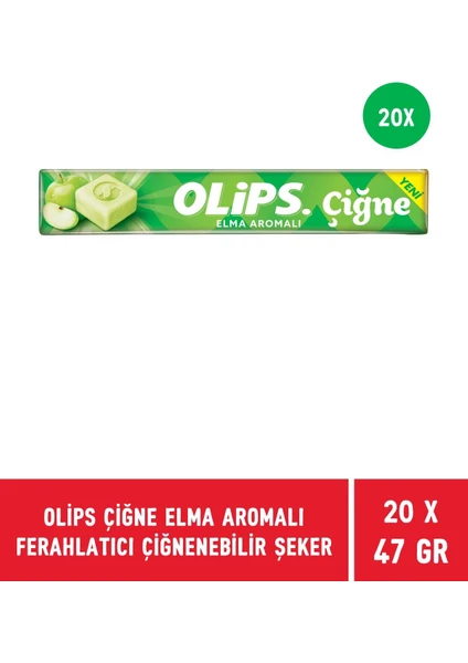 OLİPS ÇİĞNE ELMA 47 G - 20 Adet